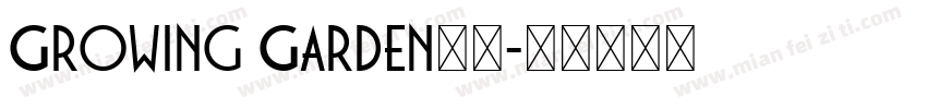 Growing Garden字体字体转换